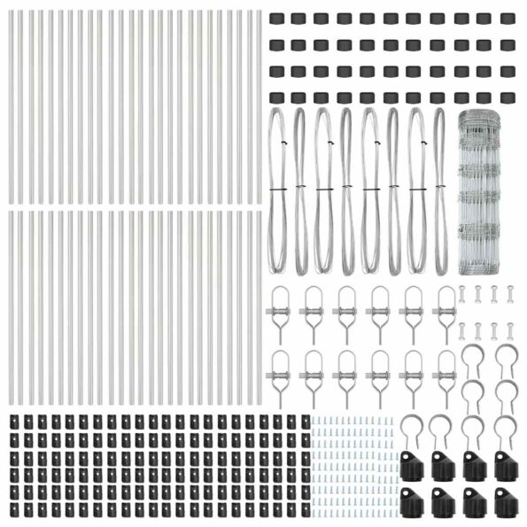 vidaXL polný plot 0.8x100 m pozinkovaná oceľ – Obrázok 6
