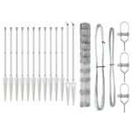 vidaXL poľný plot 1.2x25 m pozinkovaná oceľ – Obrázok 5