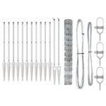 vidaXL poľný plot 1,2x25 m pozinkovaná oceľ – Obrázok 5