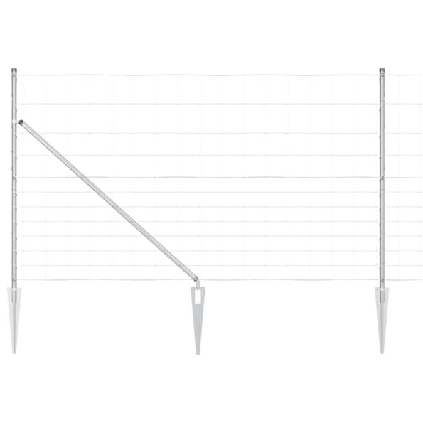 vidaXL poľný plot 1.4x25 m pozinkovaná oceľ – Obrázok 2