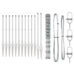 vidaXL poľné oplotenie 1.4x25 m galvanizovaná oceľ – Obrázok 5