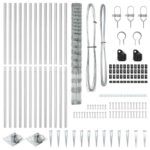 vidaXL Field Fence 1.5x25 m Galvanizovaná oceľ – Obrázok 6