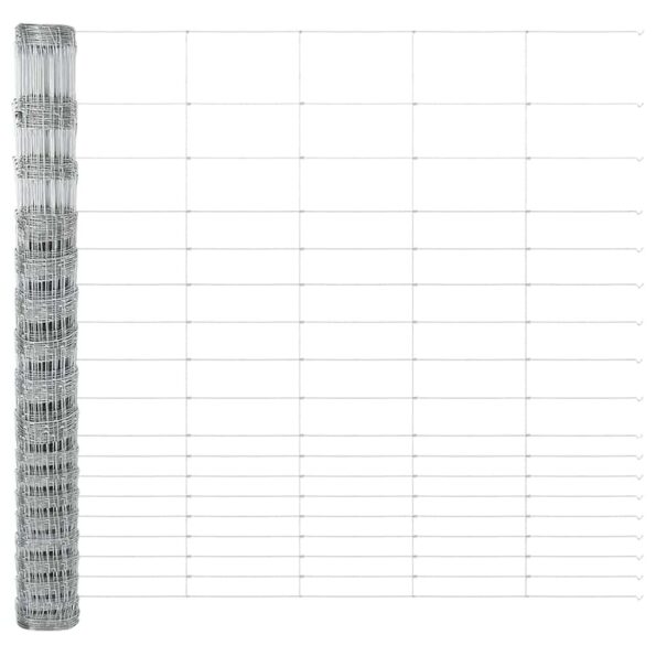 vidaXL Field Fence 1.5x25 m Galvanizovaná oceľ – Obrázok 7