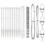 Poľný plot vidaXL 1,6x25 m pozinkovaná oceľ – Obrázok 5