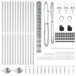 Poľný plot vidaXL 1,6x25 m pozinkovaná oceľ – Obrázok 6