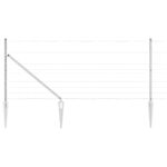 vidaXL Poľný plot 1x50 m Zinkovaná oceľ – Obrázok 2