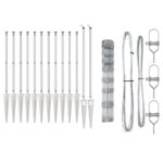 vidaXL Poľný plot 1x50 m Zinkovaná oceľ – Obrázok 5