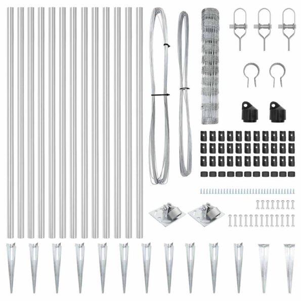 vidaXL Pletivo 1x50 m Pozinkovaná oceľ – Obrázok 6