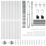 vidaXL Poľný plot 1.2x50 m pozinkovaná oceľ – Obrázok 6