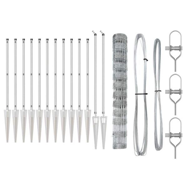 vidaXL Oplotenie 1.2x50 m pozinkovaná oceľ – Obrázok 5