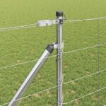 vidaXL Stĺp na plot. Zinkovaný 50 x 1,2 m Oceľ – Obrázok 4