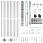 vidaXL Poľovnícky plot 1,4x50 m pozinkovaná oceľ – Obrázok 6