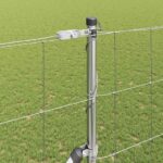 vidaXL Stĺp na plot. Zinkovaný 50 x 1,5 m Oceľ – Obrázok 4