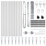 vidaXL Záhradný plot 0.8x100 m Pozinkovaná oceľ – Obrázok 6