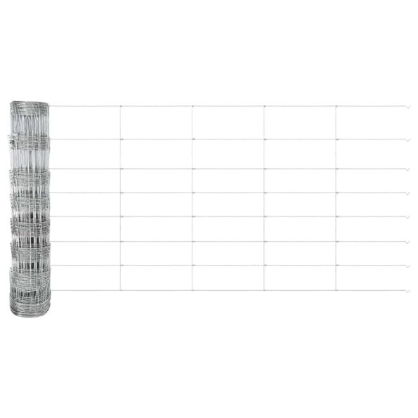 vidaXL Poľný plot 0.8x25 m pozinkovaná oceľ – Obrázok 8