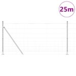 VidaXL poľná ohrada 1.2x25 m pozinkovaná oceľ – Obrázok 3