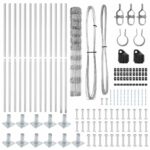 VidaXL poľná ohrada 1.2x25 m pozinkovaná oceľ – Obrázok 7