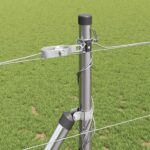 vidaXL Stĺp na plot. Zinkovaný 25 x 1,2 m Oceľ – Obrázok 5
