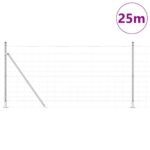 vidaXL Poľná ohrada 1,2x25 m pozinkovaná oceľ – Obrázok 3