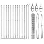 vidaXL Poľná ohrada 1,2x25 m pozinkovaná oceľ – Obrázok 6