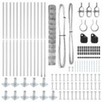 vidaXL poľná ohrada 1.2x25 m – pozinkovaná oceľ – Obrázok 7