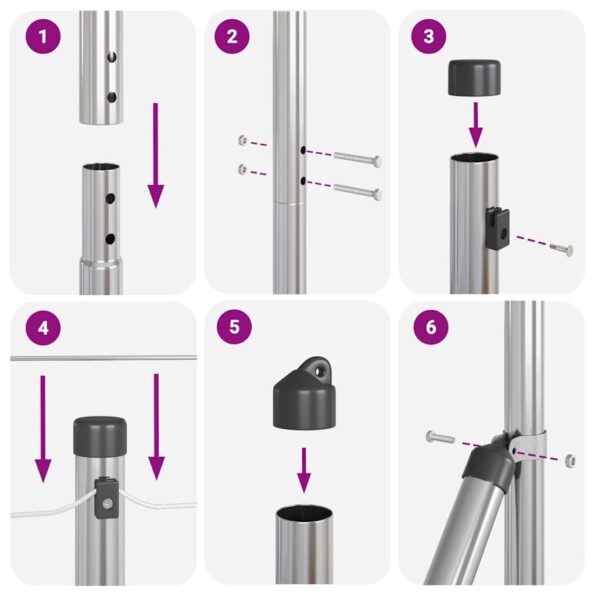 vidaXL Field Fence 1.2x25 m Galvanizovaná oceľ – Obrázok 13