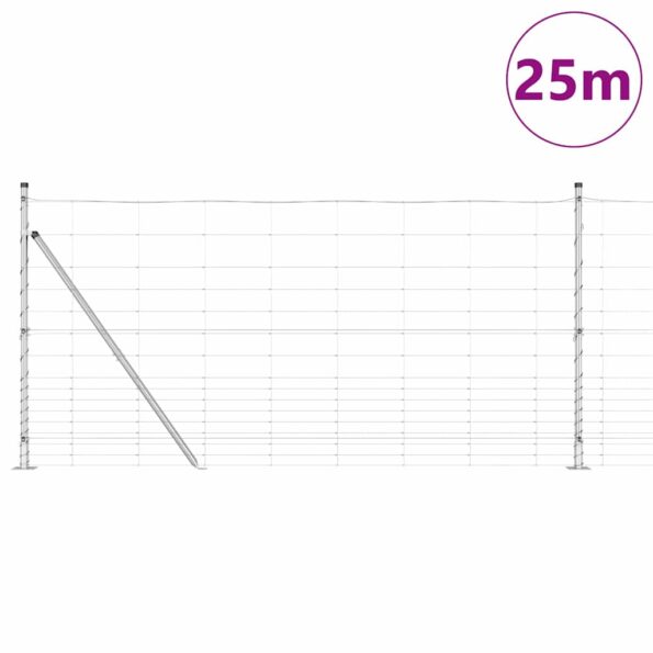 vidaXL Field Fence 1.2x25 m Galvanizovaná oceľ – Obrázok 3