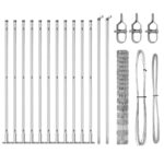 vidaXL Field Fence 1.2x25 m Galvanizovaná oceľ – Obrázok 6