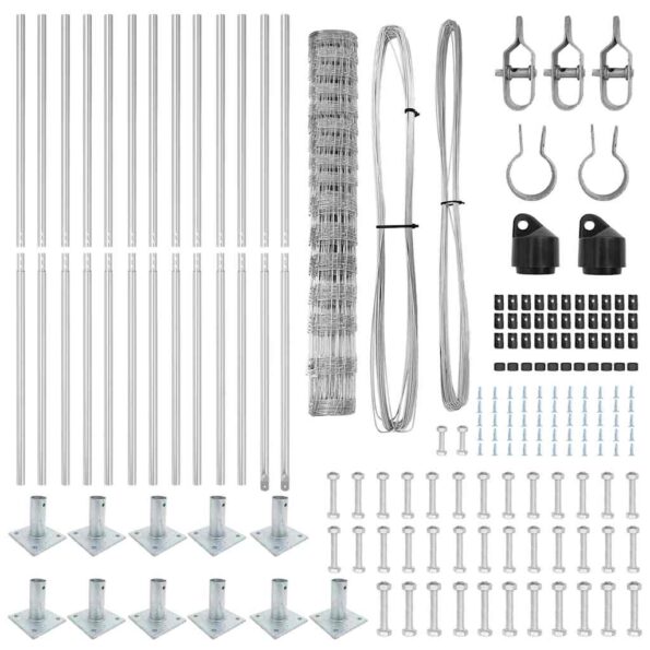 vidaXL Field Fence 1.2x25 m Galvanizovaná oceľ – Obrázok 7