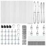 vidaXL Poľná ohrada 0,8x50 m pozinkovaná oceľ – Obrázok 7