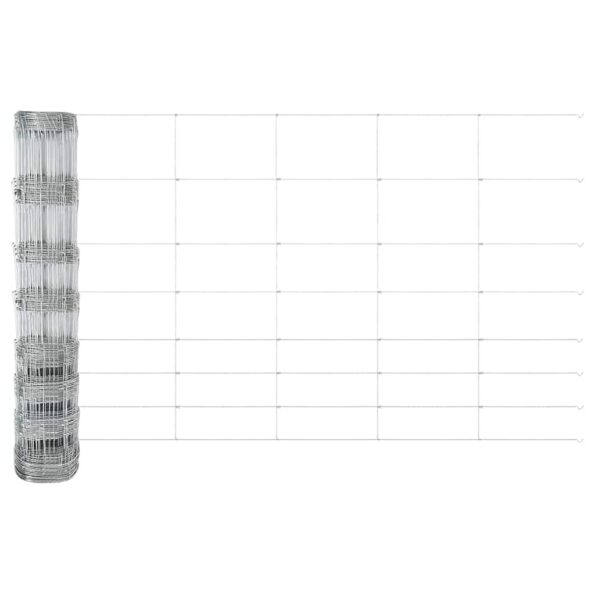 vidaXL Pólový plot 1x50 m pozinkovaná oceľ – Obrázok 8