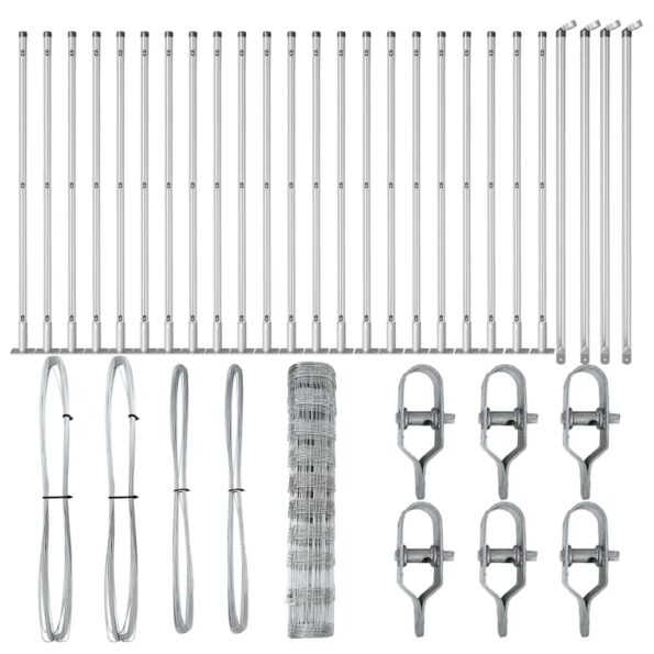 vidaXL Oplôtka 1x50 m Pozinkovaná oceľ – Obrázok 6