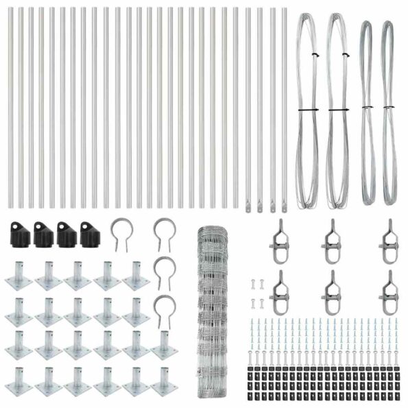 vidaXL Oplôtka 1x50 m Pozinkovaná oceľ – Obrázok 7