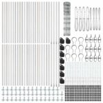 vidaXL Stĺp na plot. Zinkovaný 100 x 1 m Oceľ – Obrázok 6