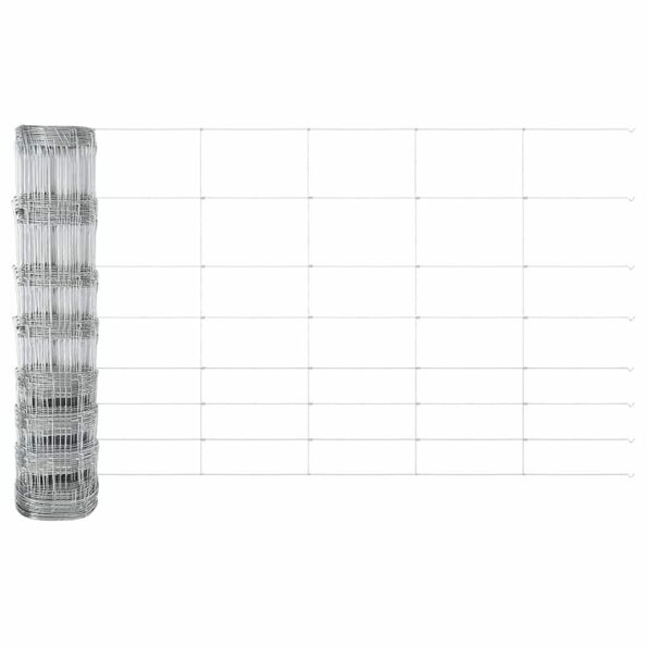 vidaXL Stĺp na plot. Zinkovaný 100 x 1 m Oceľ – Obrázok 8