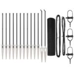 vidaXL Zváraný drôtový plot s 13 spike stĺpikmi Sivý 0.8x25 m Oceľ – Obrázok 2