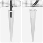 vidaXL Zváraný drôtový plot so 13 kotviacimi kolíkmi, sivý, 0.8x100 m, oceľ – Obrázok 9