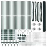 Hexagonálna ohrada vidaXL Zelená 1,5x50 m Oceľ – Obrázok 5