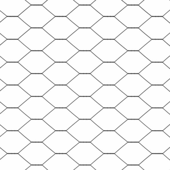 vidaXL Hexagonálny plot Sivý 0,8x50 m Oceľ – Obrázok 7