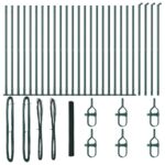 VidaXL Hexagonový plot Zelený 1.5x50 m Oceľ – Obrázok 2