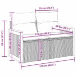 vidaXL súprava záhradného gauča s vankúšmi béžový poly ratan akácia – Obrázok 12