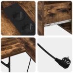 vidaXL Stôl Dymový dub 182 x 101 x 87.5 cm Kompozitné drevo – Obrázok 10