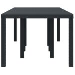 vidaXL Záhradný stôl Antracit 250 x 100 x 73 cm polyratan – Obrázok 3