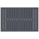 vidaXL 9-dielny záhradný jedálenský set šedá oceľ – Obrázok 8