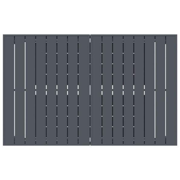 vidaXL 9-dielny záhradný jedálenský set šedá oceľ – Obrázok 8