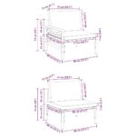 vidaXL Súprava záhradných pohoviek 5 pcs Antracitová Oceľ – Obrázok 13