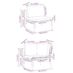 vidaXL Súprava záhradných pohoviek 9 pcs Antracitová Oceľ – Obrázok 11