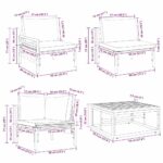 vidaXL Súprava záhradných pohoviek 11 pcs Antracitová Oceľ – Obrázok 11