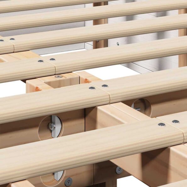 vidaXL Biela posteľ s úložným priestorom - 140 x 200 cm – Obrázok 10