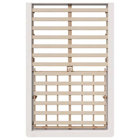 vidaXL Biela posteľ s úložným priestorom - 140 x 200 cm – Obrázok 8